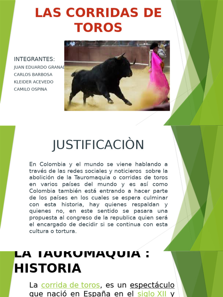 Prohibición de Corridas de Toros en Colombia | PDF | Toreo | Deportes ...