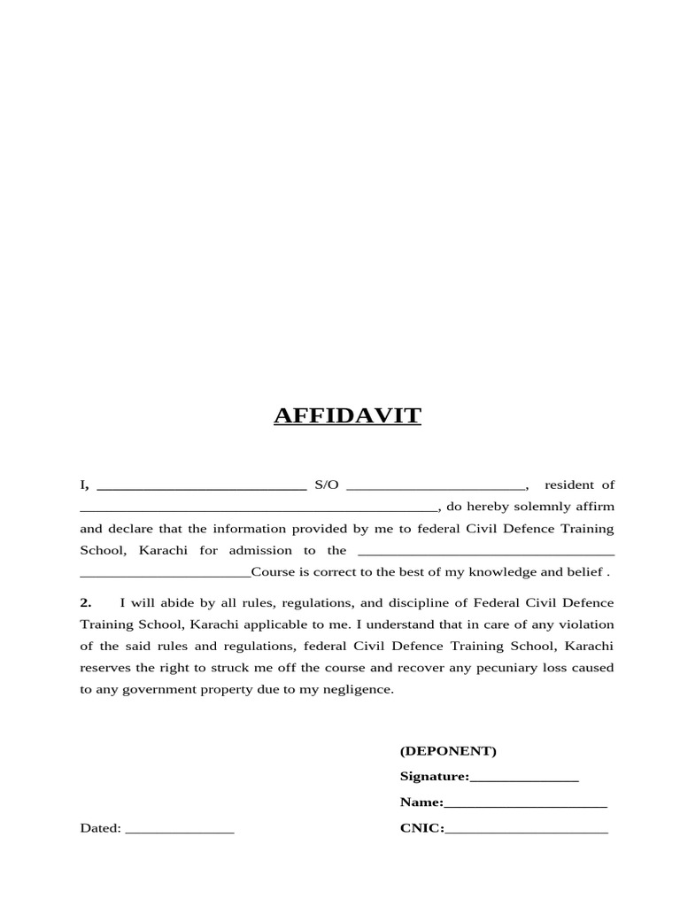 AFFIDAVIT | PDF