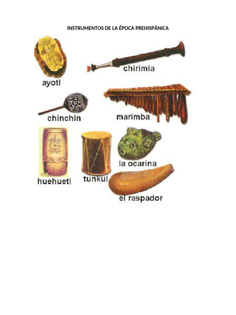 Instrumentos de La Época Prehispánica | PDF