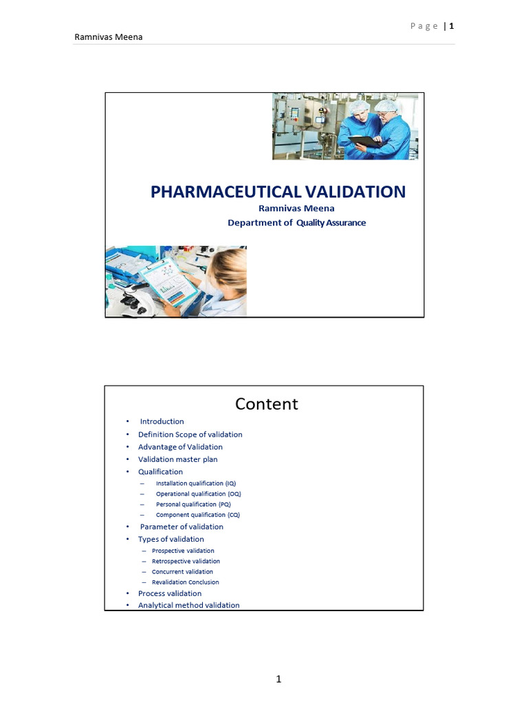 Process Validation in Pharmaceuticals | PDF | Verification And ...