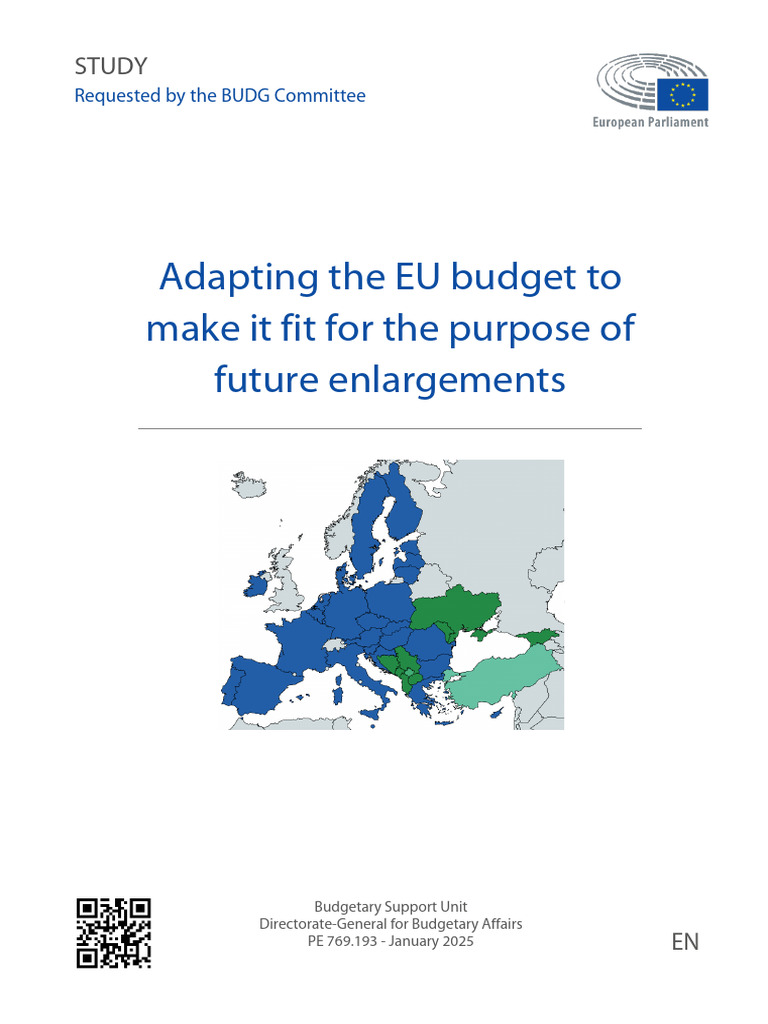 Budg Stu (2025) 769193 en | PDF | Enlargement Of The European Union ...
