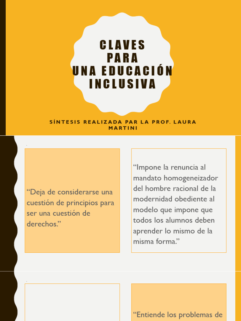 Claves para una Educación Inclusiva | PDF