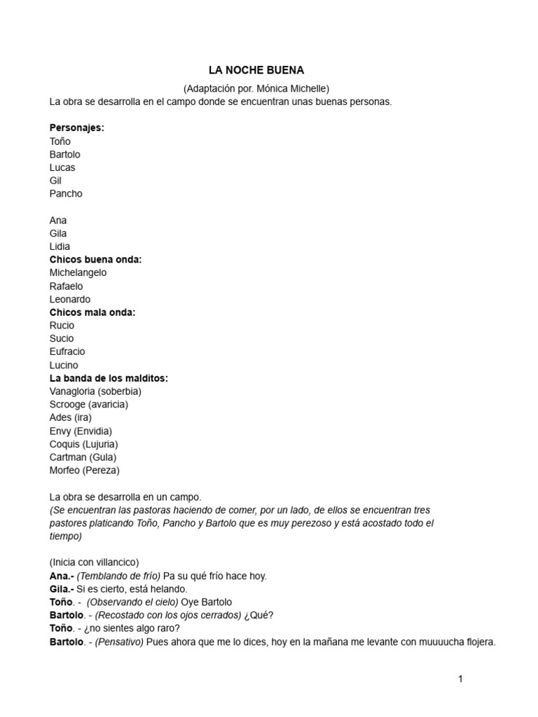 La Nochebuena Un Cuento de Bien y Mal PDF