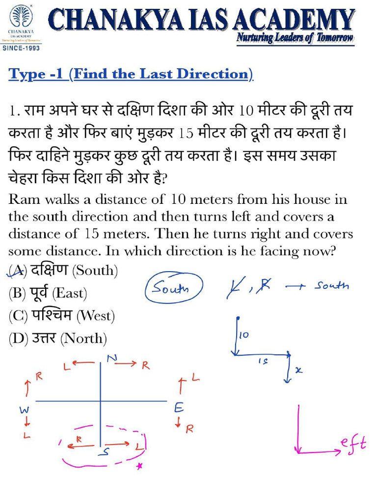Direction Sense ... F. | PDF