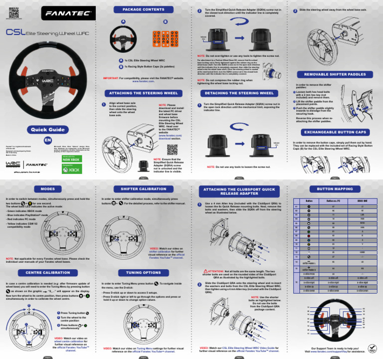 CSL e SW WRC QG en Web 13 Mo | PDF | Nut (Hardware) | Screw