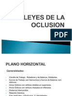 Leyes de La Oclusion