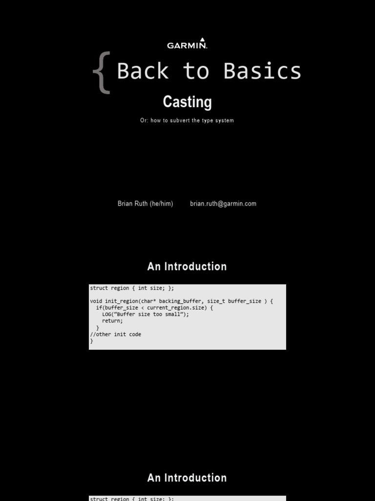 C++ Casting and Type System Basics | PDF | Pointer (Computer ...