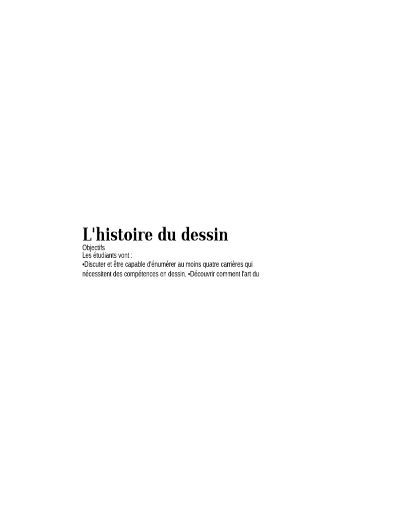 Histoire du dessin et ses métiers | PDF | Dessin | Art de la Renaissance