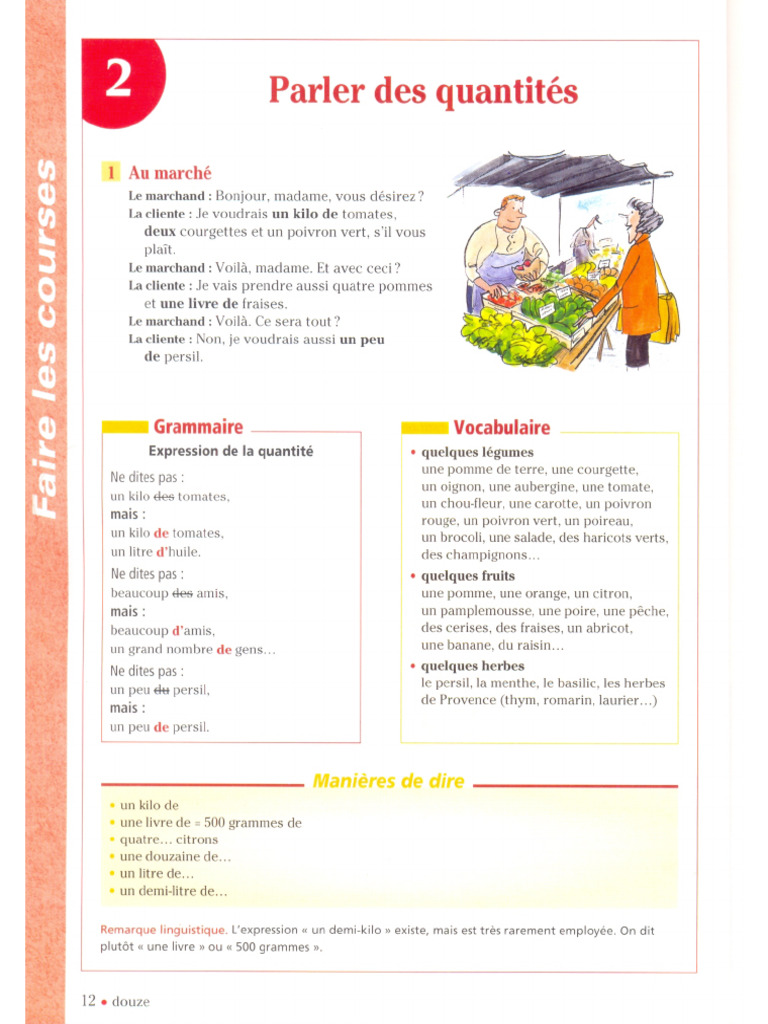 Theme 2 Les Quantités | PDF
