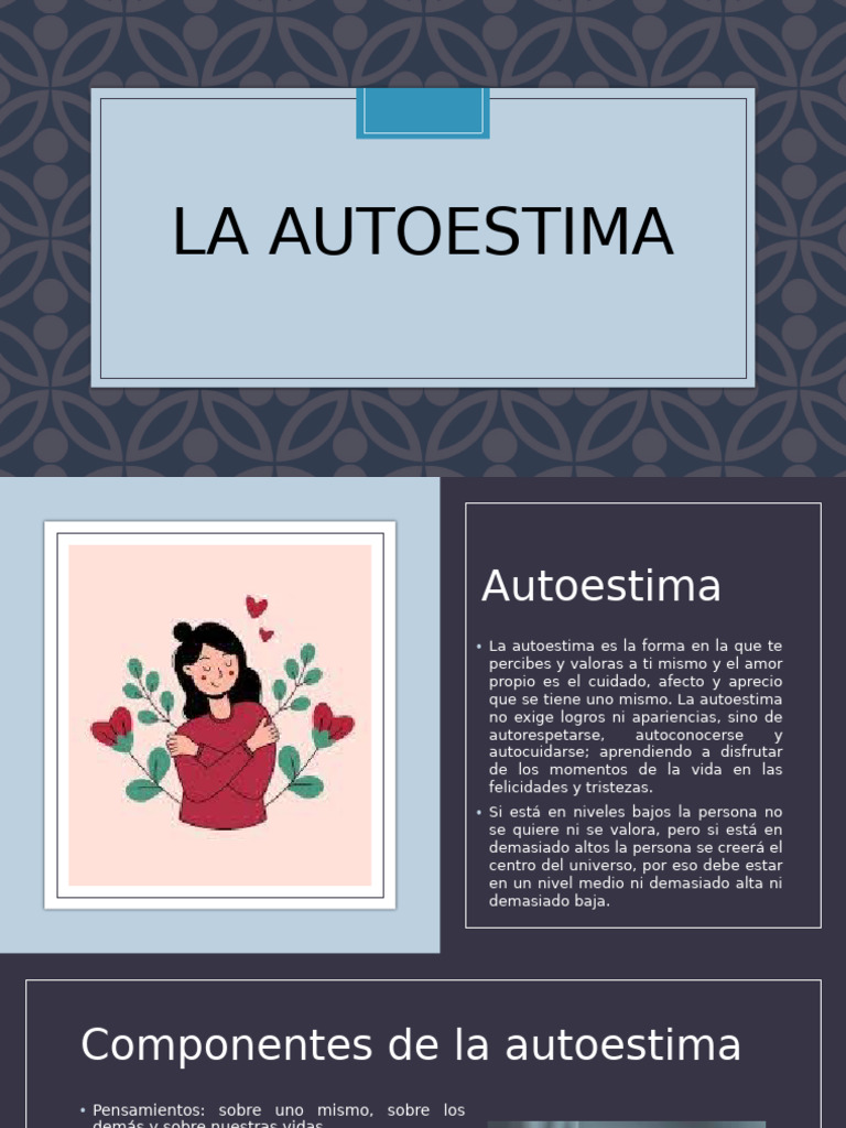 La Autoestima | PDF | Autoestima | Perfeccionismo (psicología)