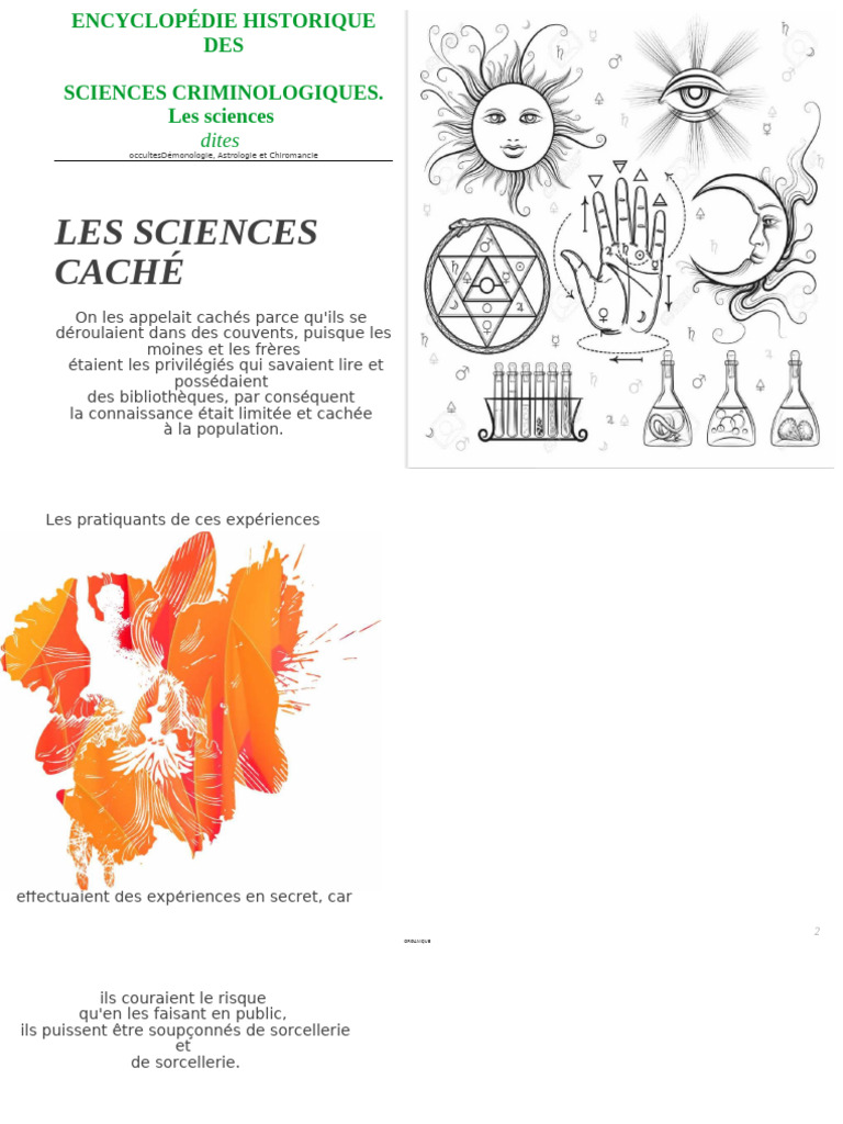 LES SCIENCES OCCULTES | PDF | Criminologie | Crimes