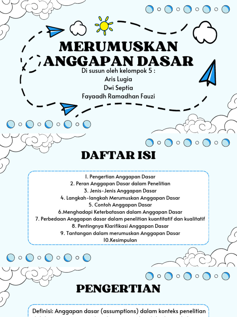 Merumuskan Anggapan Dasar Penelitian | PDF