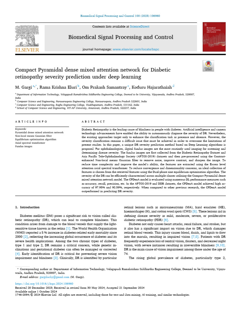 1 s2.0 S1746809424010188 Main | PDF | Deep Learning | Image Segmentation