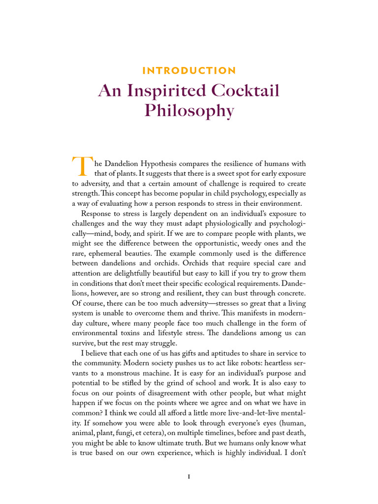 Resilient Spirits: Plants & People | PDF | Bartender | Cocktails