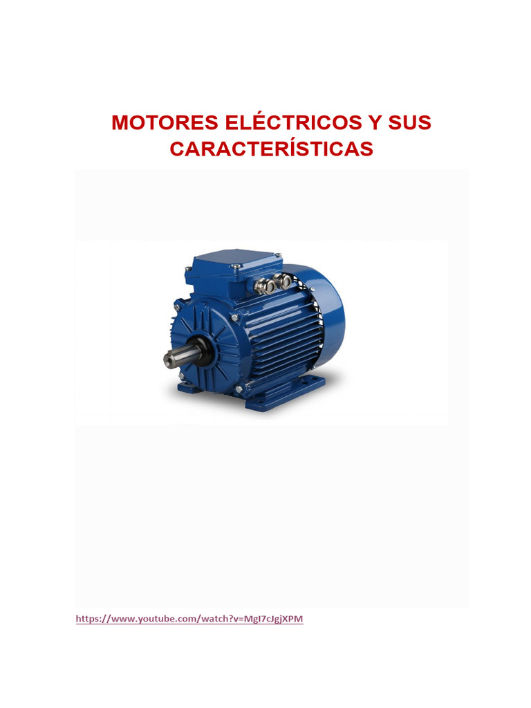 Motores Electricos | PDF | Motor eléctrico | Corriente alterna