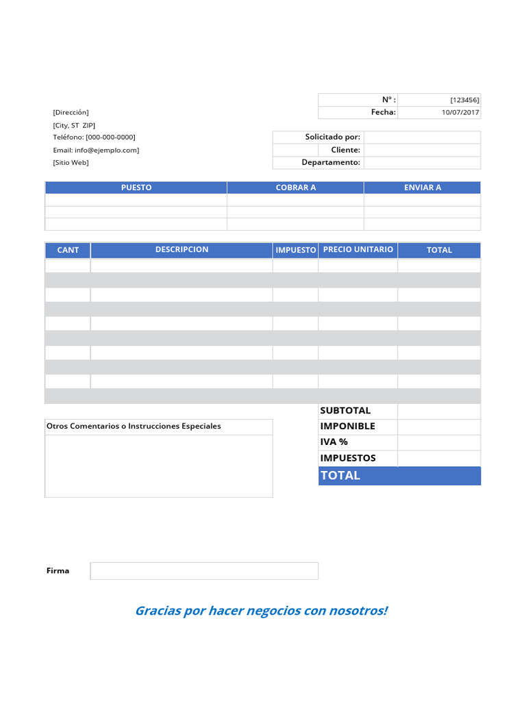 Orden de Compra Detallada 2017 | PDF