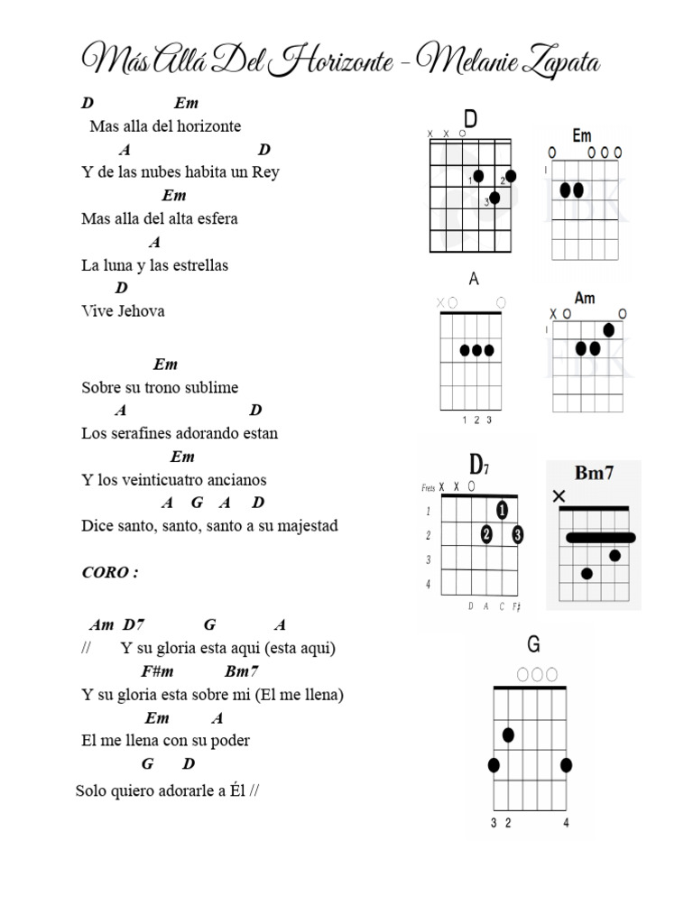 Más Allá del Horizonte - Letra y Acordes | PDF