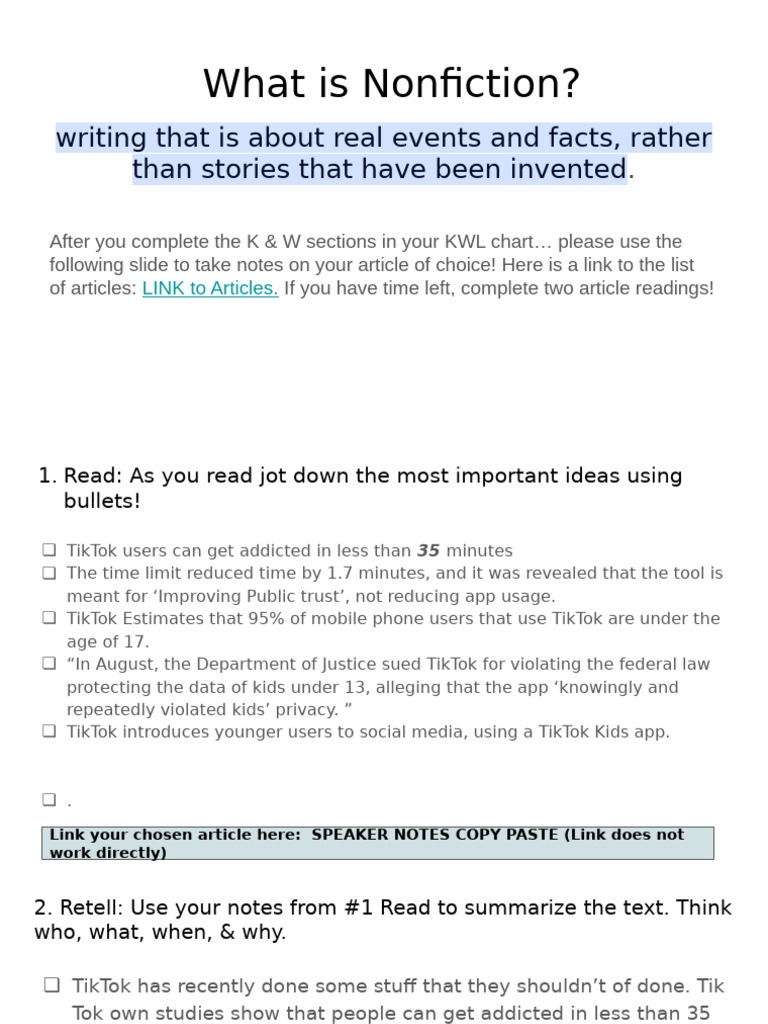 Understanding Nonfiction Writing | PDF | World Wide Web | Internet & Web