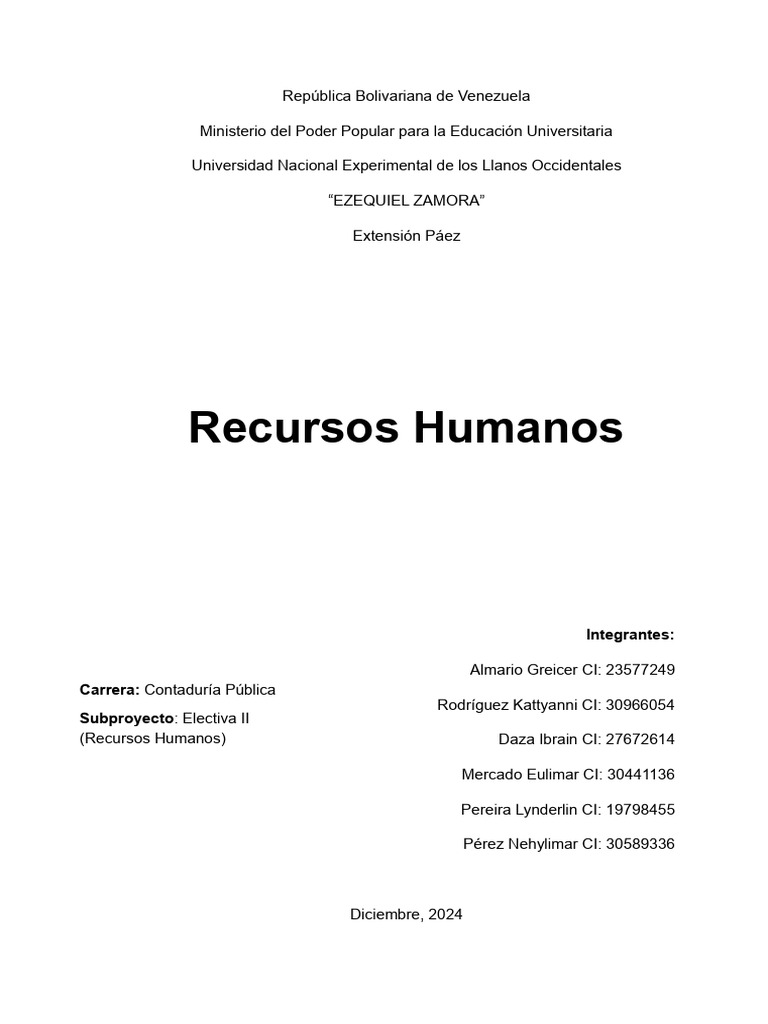 Recursos Humanos Modulo Ii Pdf Marketing Reclutamiento