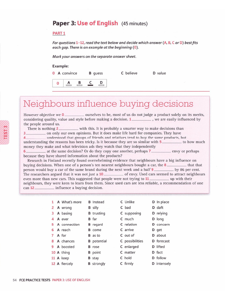 OXFORD - FCE - Practice - Tests (Dragged) | PDF