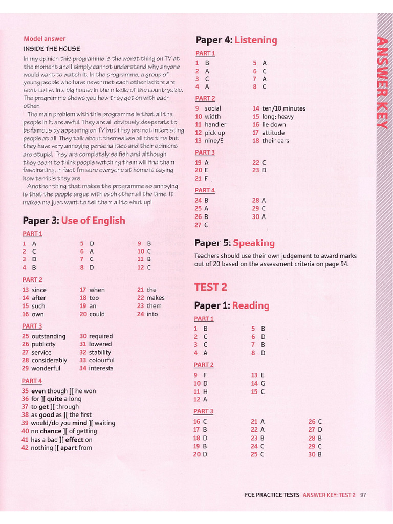 OXFORD - FCE - Practice - Tests (Dragged) 3 | PDF