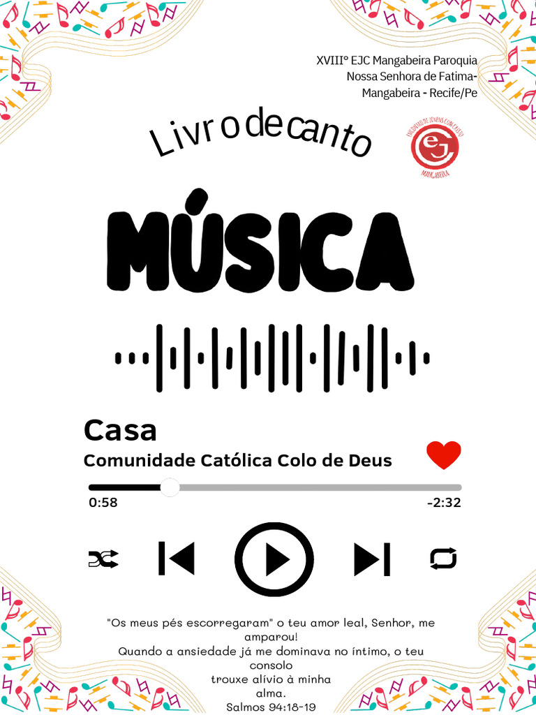 Livro de Canto - 20231111 - 091305 - 0000 PDF | PDF | Amor | Graça no ...