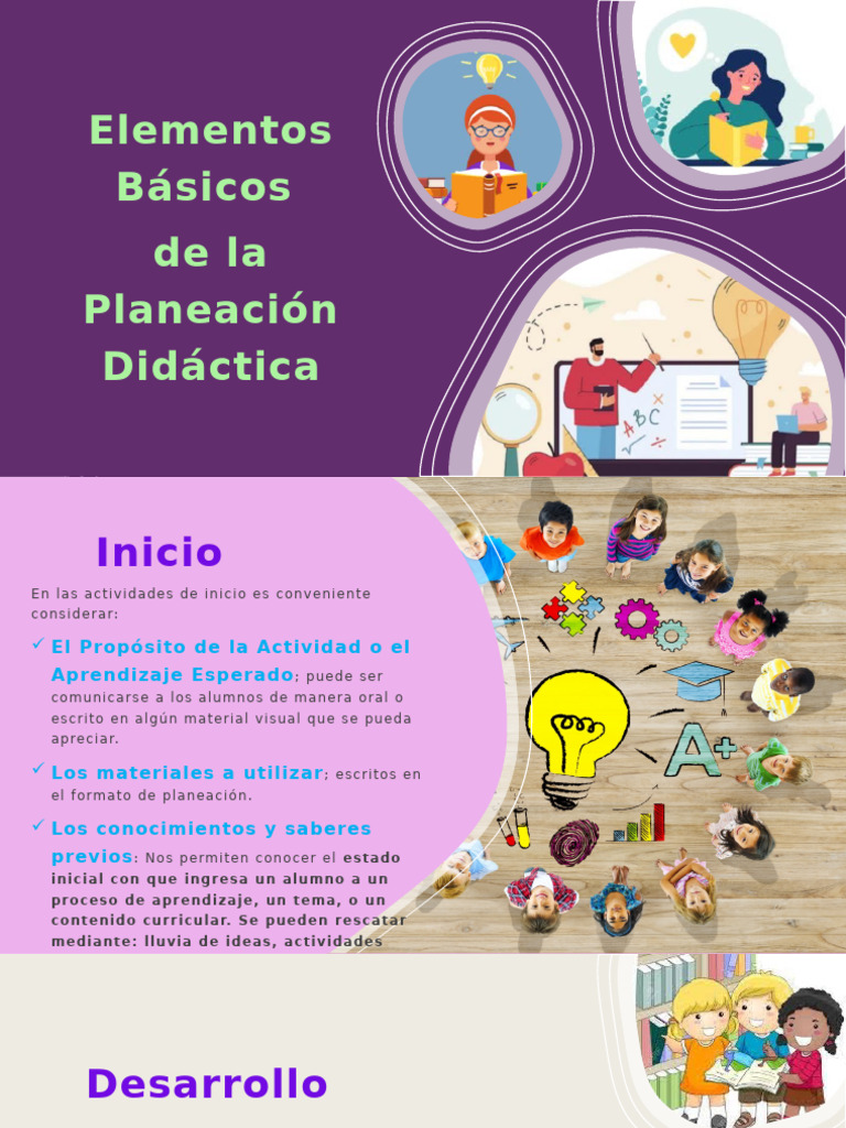 Elementos Básicos de La Planeación Didáctica | PDF