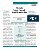 Step to Easier Quantity Food Production