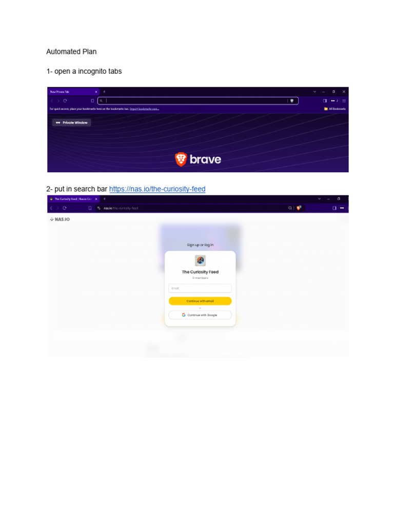 Automated Signup Process for CSV Emails | PDF