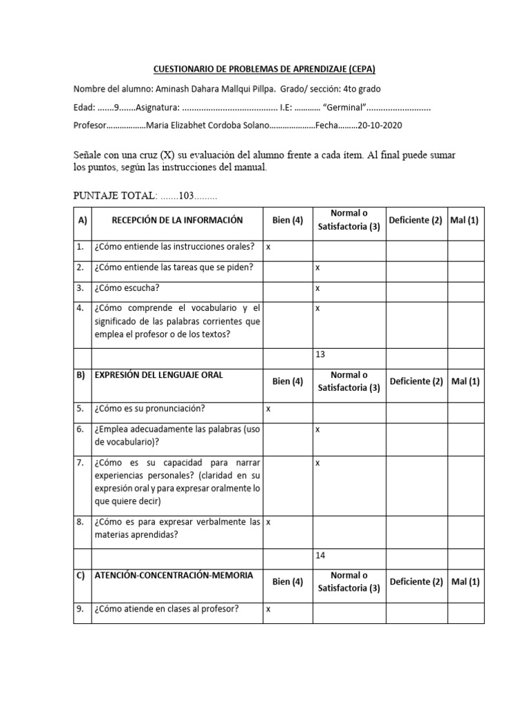 Cepa | PDF | Evaluación | Aprendizaje