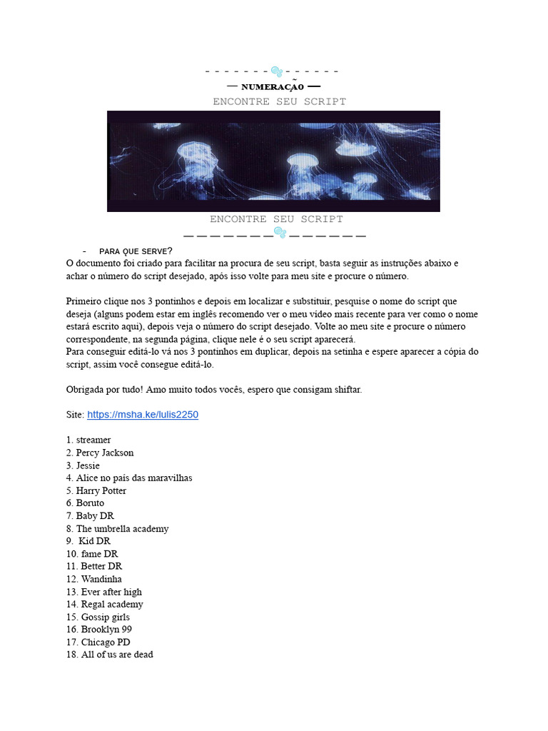 Encontre Seu Script Desejado | PDF