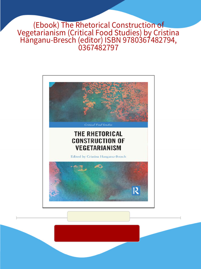 (Ebook) The Rhetorical Construction of Vegetarianism (Critical Food ...
