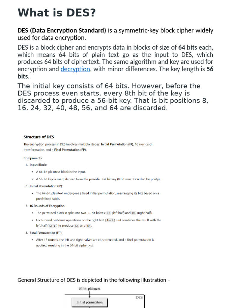 Understanding DES and Its Variants | PDF