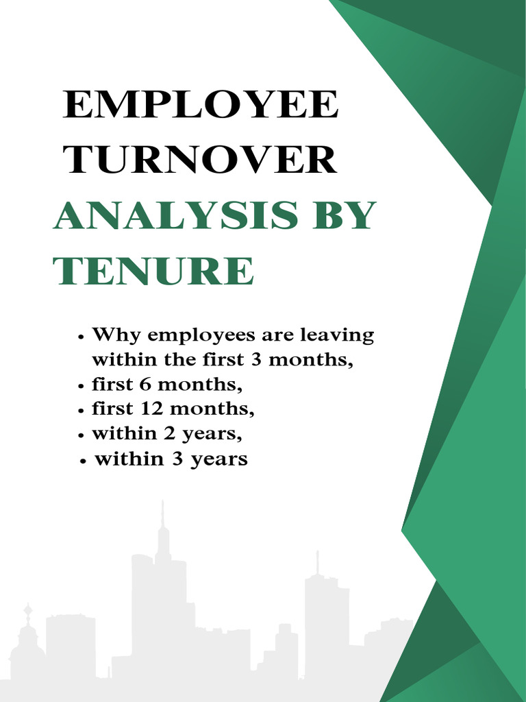 Employee Turnover Analysis by Tenure | PDF | Compensation And Benefits ...