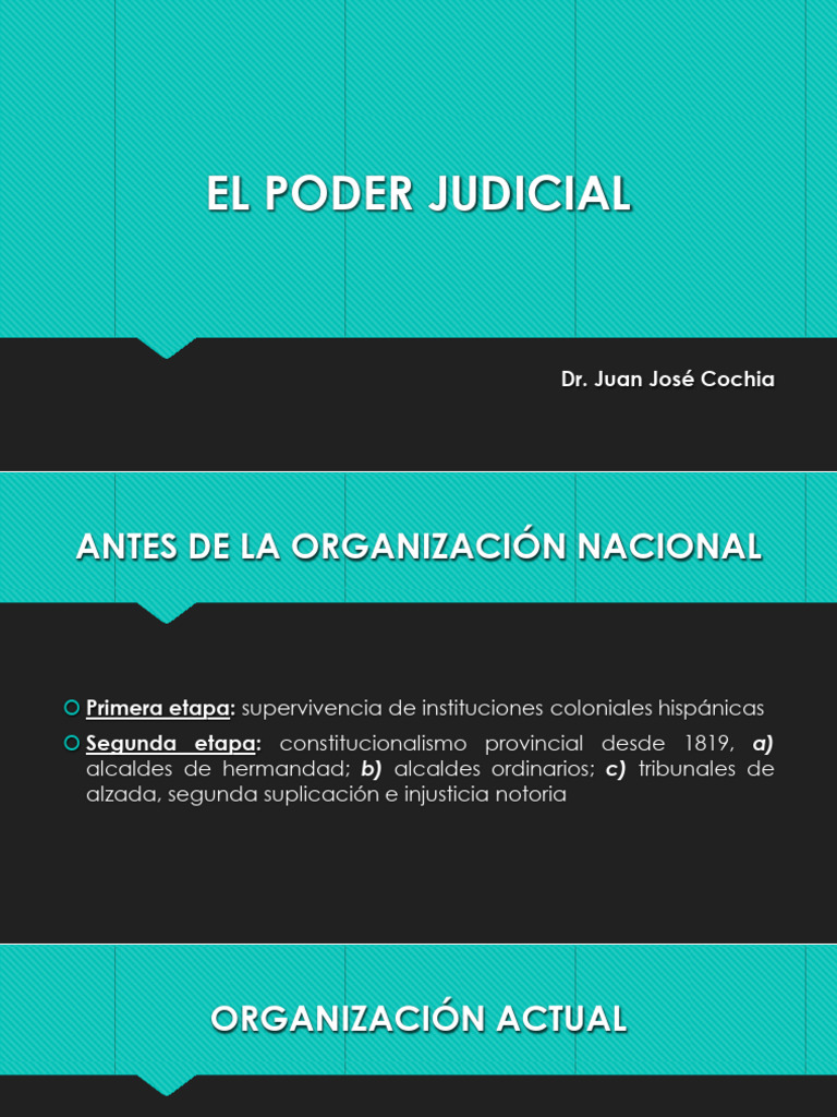 Estructura y Funciones del Poder Judicial | PDF | Judicaturas | Fiscal