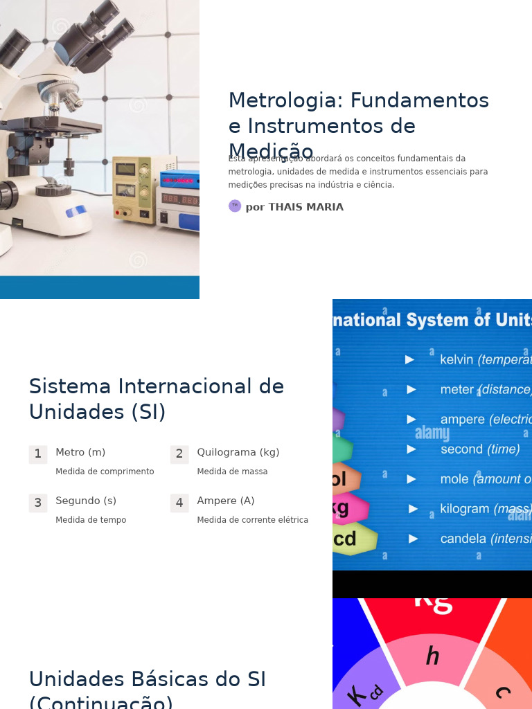 Fundamentos e Instrumentos de Metrologia | PDF | Temperatura | Quilograma