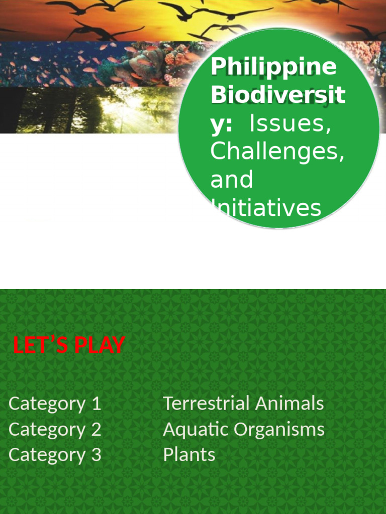 Lesson+5-+The+Philippine+Biodiversity | PDF | Biodiversity | Climate Change