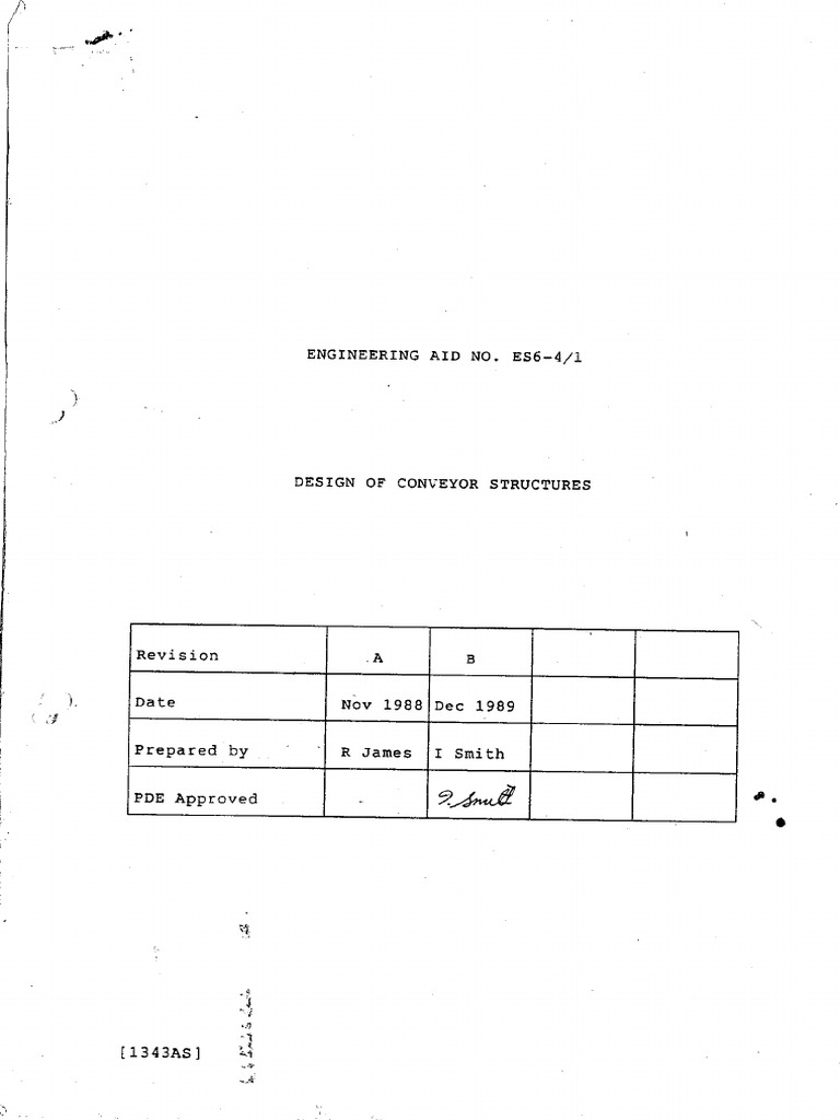 Conveyor Structures | PDF