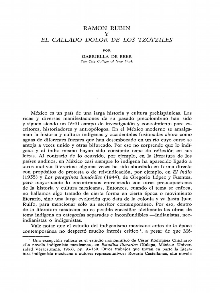 El Callado Dolor de Los Tzotziles | PDF | México | Educación en artes ...