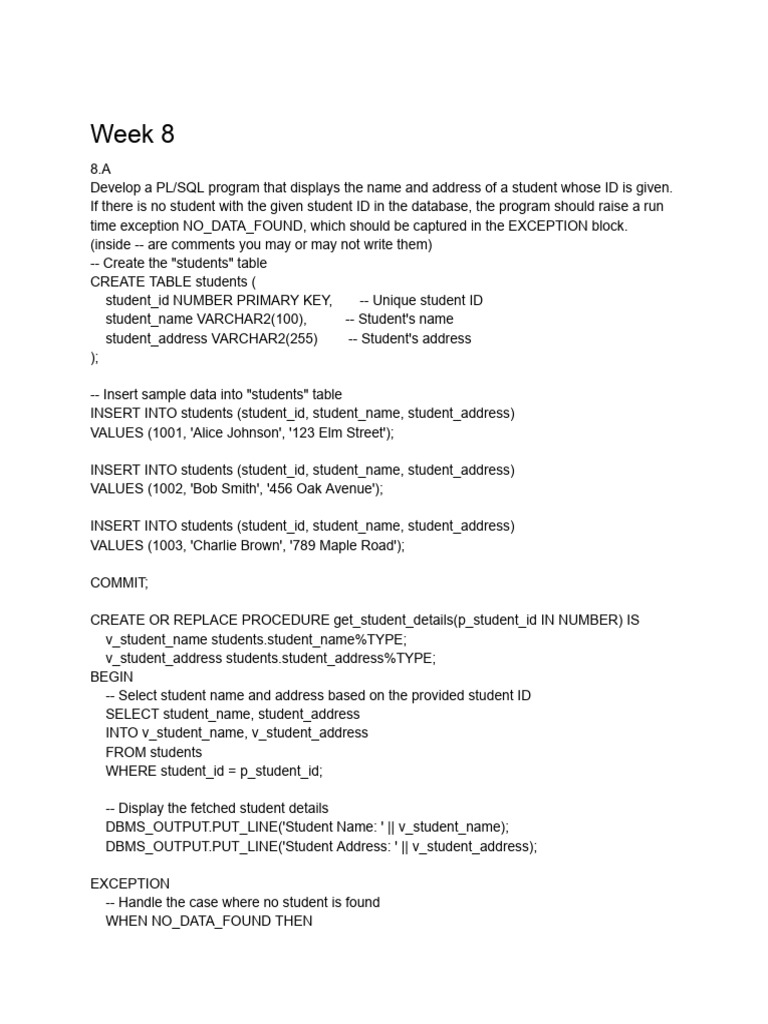 PL/SQL Procedures and Functions Guide | PDF | Parameter (Computer ...