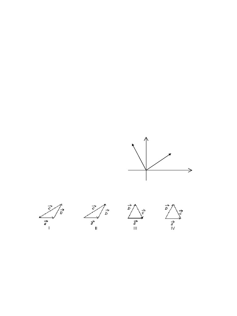 Vector Calculations and Properties | PDF