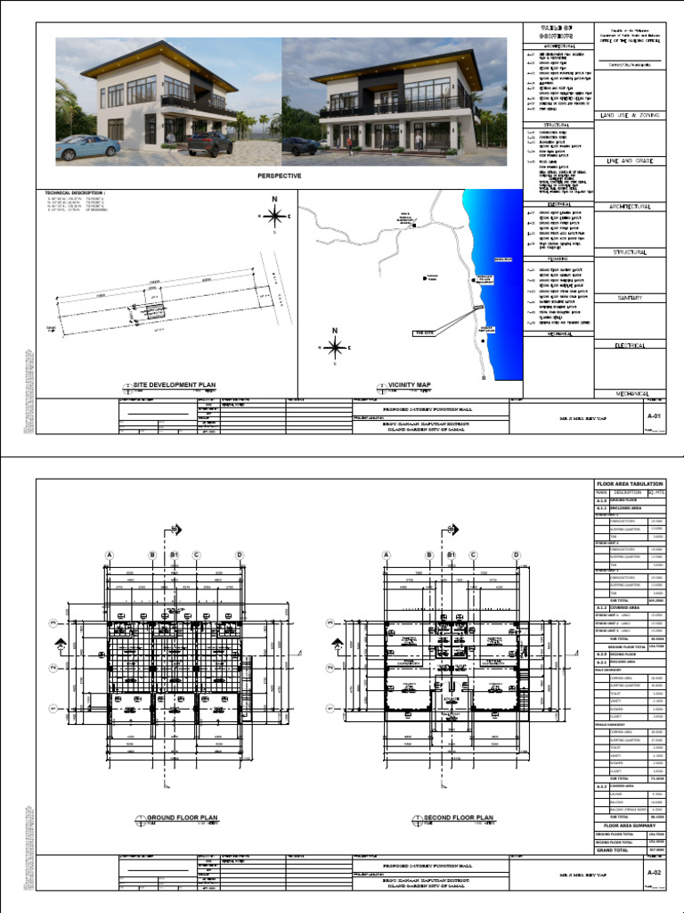 Proposed 2-Storey Function Hall Plan | PDF