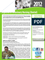 Diploma of Veterinary Nursing (Dental) : Trades & Primary Industries Faculty
