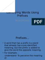 Identifying Words Using Prefixes