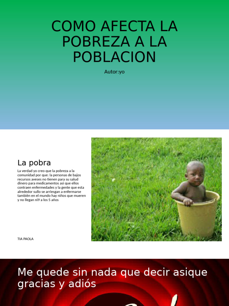 Impacto de la Pobreza en la Salud | PDF