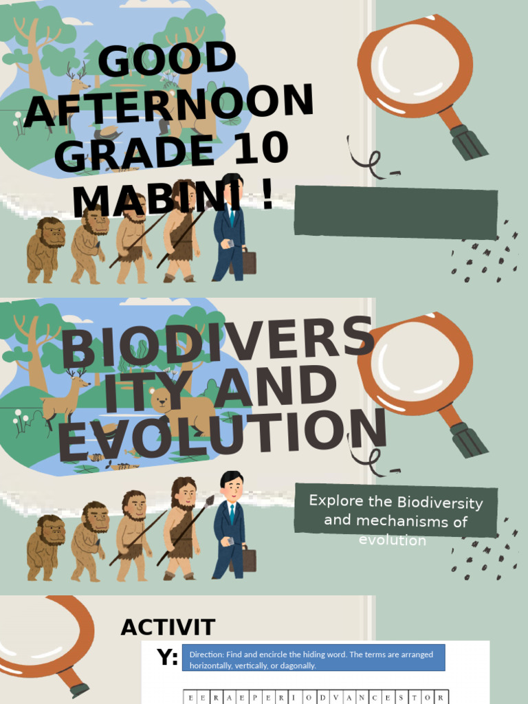 The Evidence For Evolution Education Presentation in Light Blue Style ...