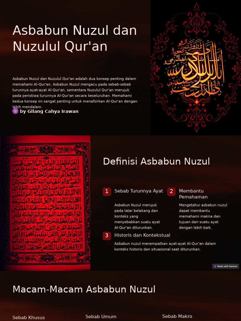 Asbabun Nuzul Dan Nuzulul Quran | PDF