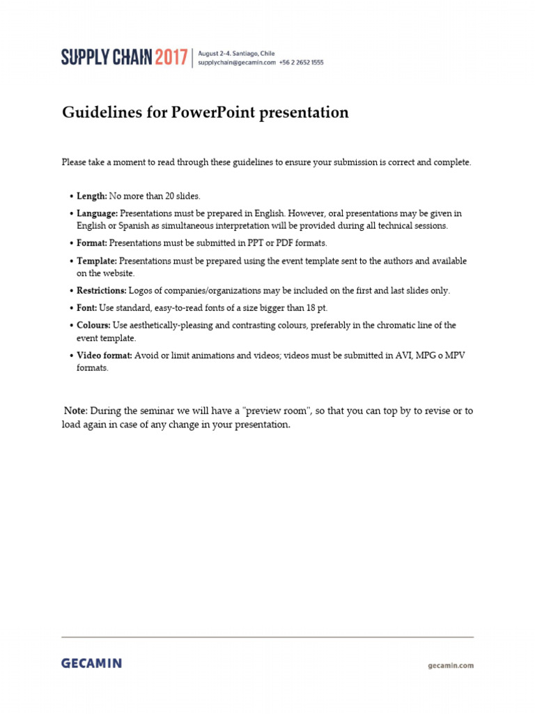 PowerPoint Presentation Guidelines | PDF