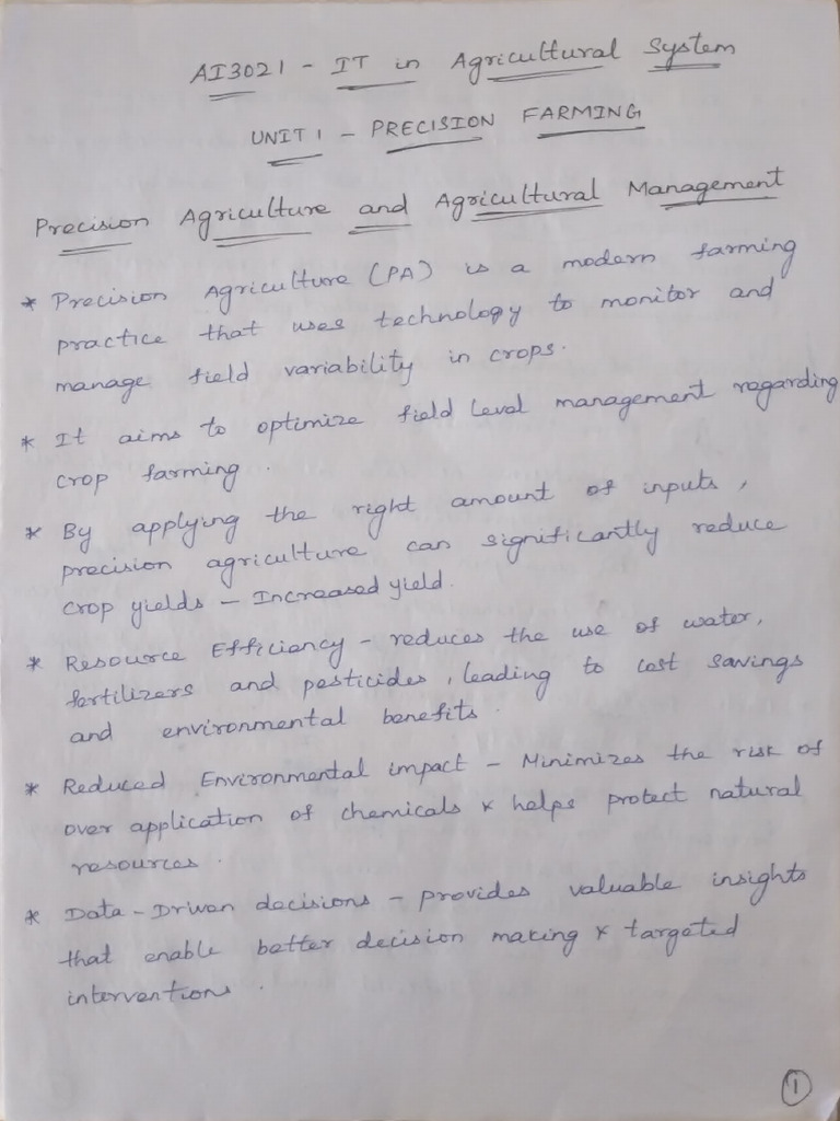 ITAS unit 1 notes | PDF | Agricultural Science | Agriculture