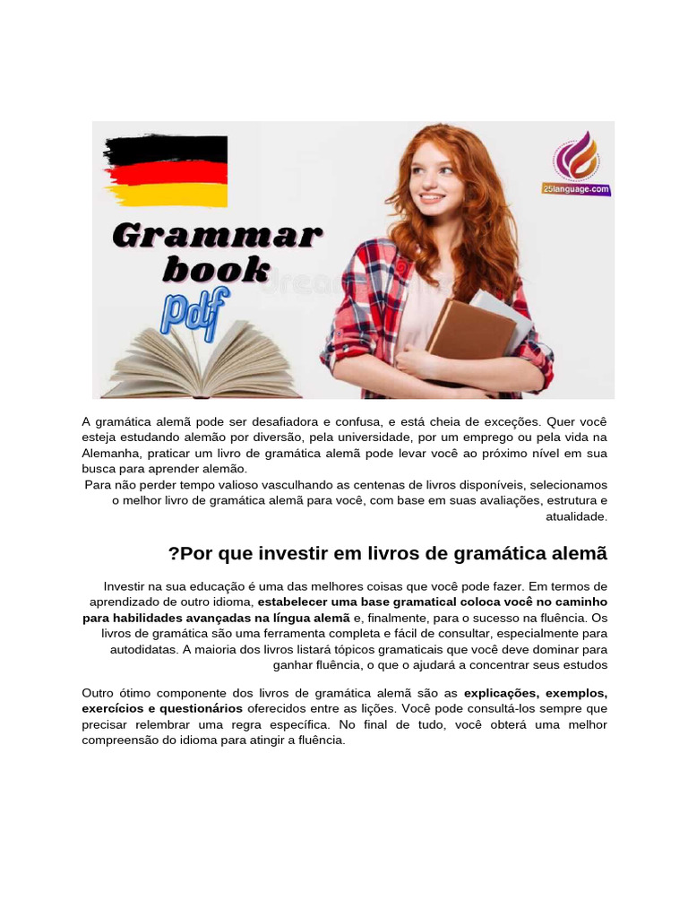 Guia Completo de Gramática Alemã | PDF | Pronome | Gramática